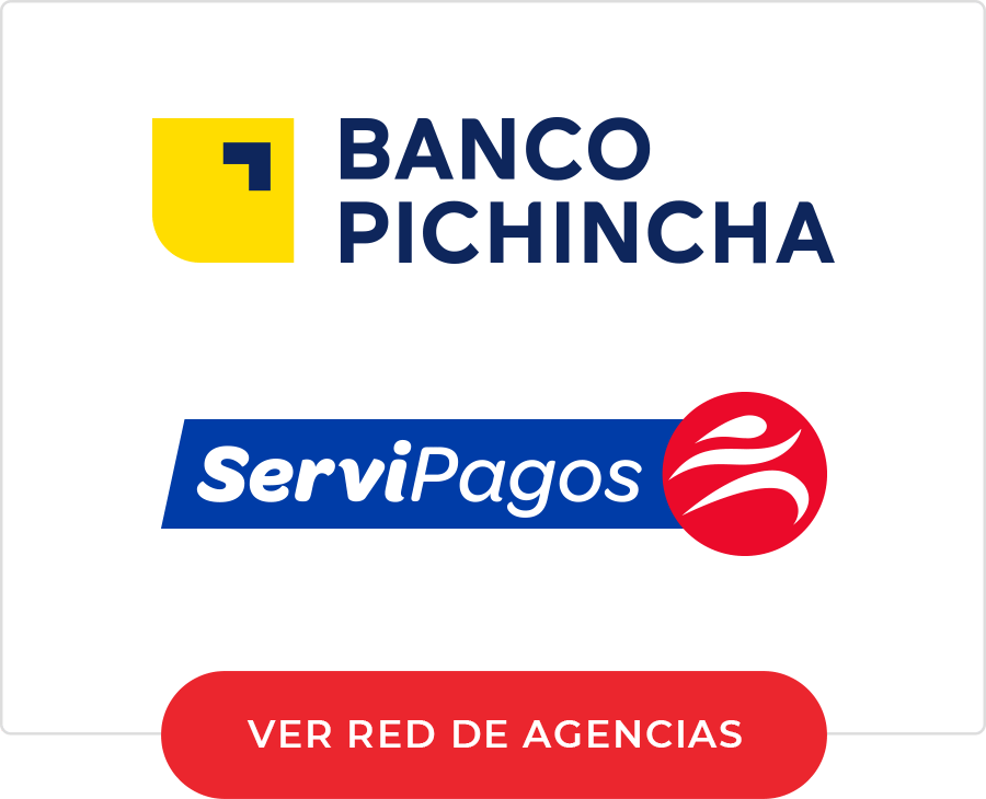 Red de agencias Banco Pichincha y Servipagos