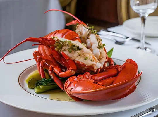 Plato de langosta