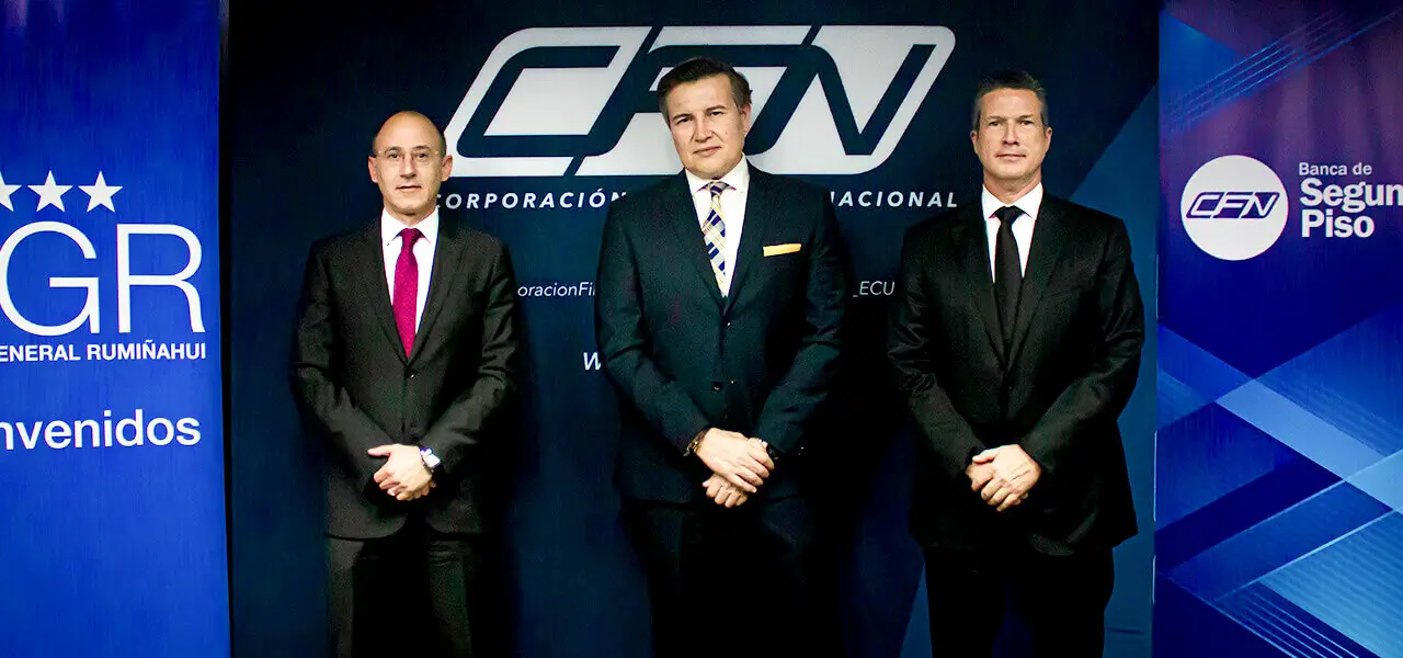 Firma del convenio entre BGR y la CFN con apoyo del Banco Mundial