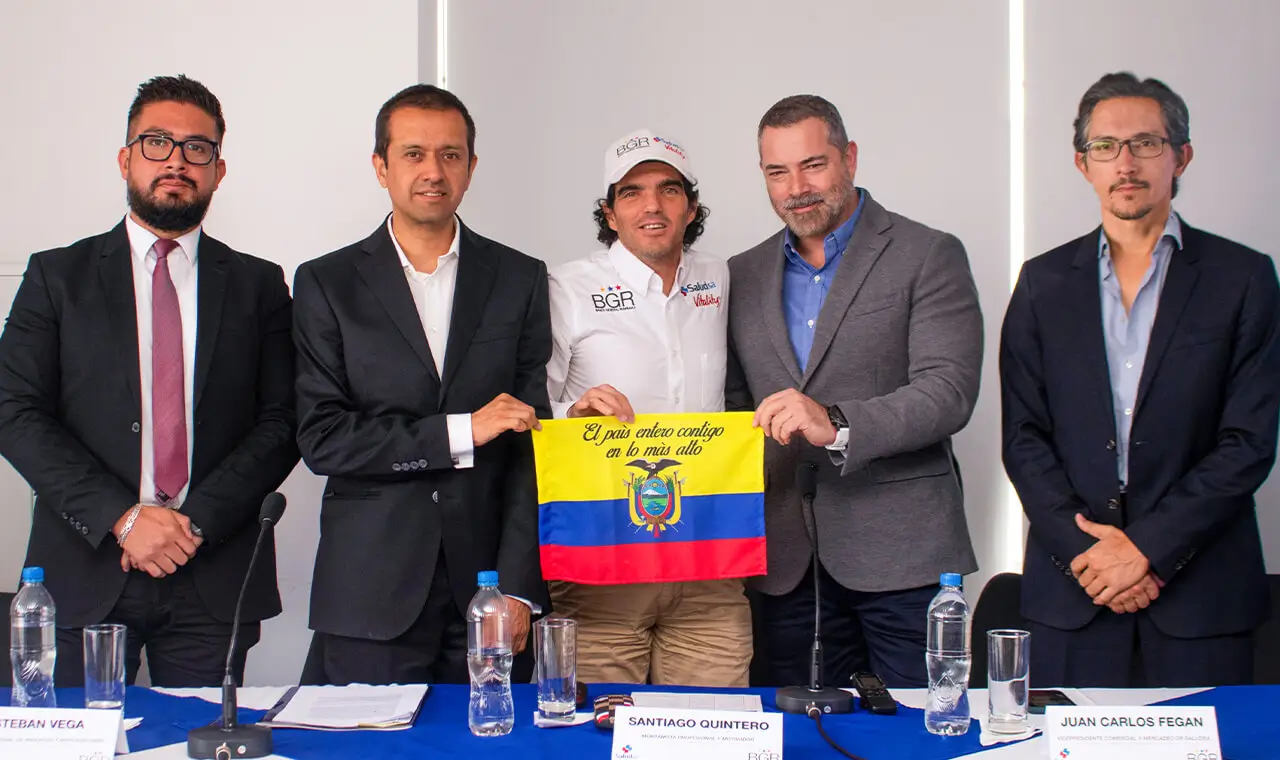 Santiago Quintero en el evento de lanzamiento