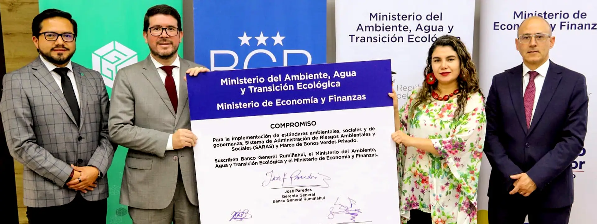 Firma de convenio GGGI - MATE - BGR