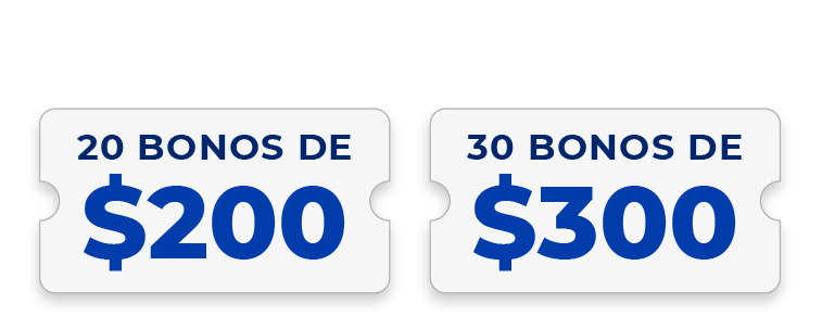 Por incrementos desde 500 usd en tu saldo