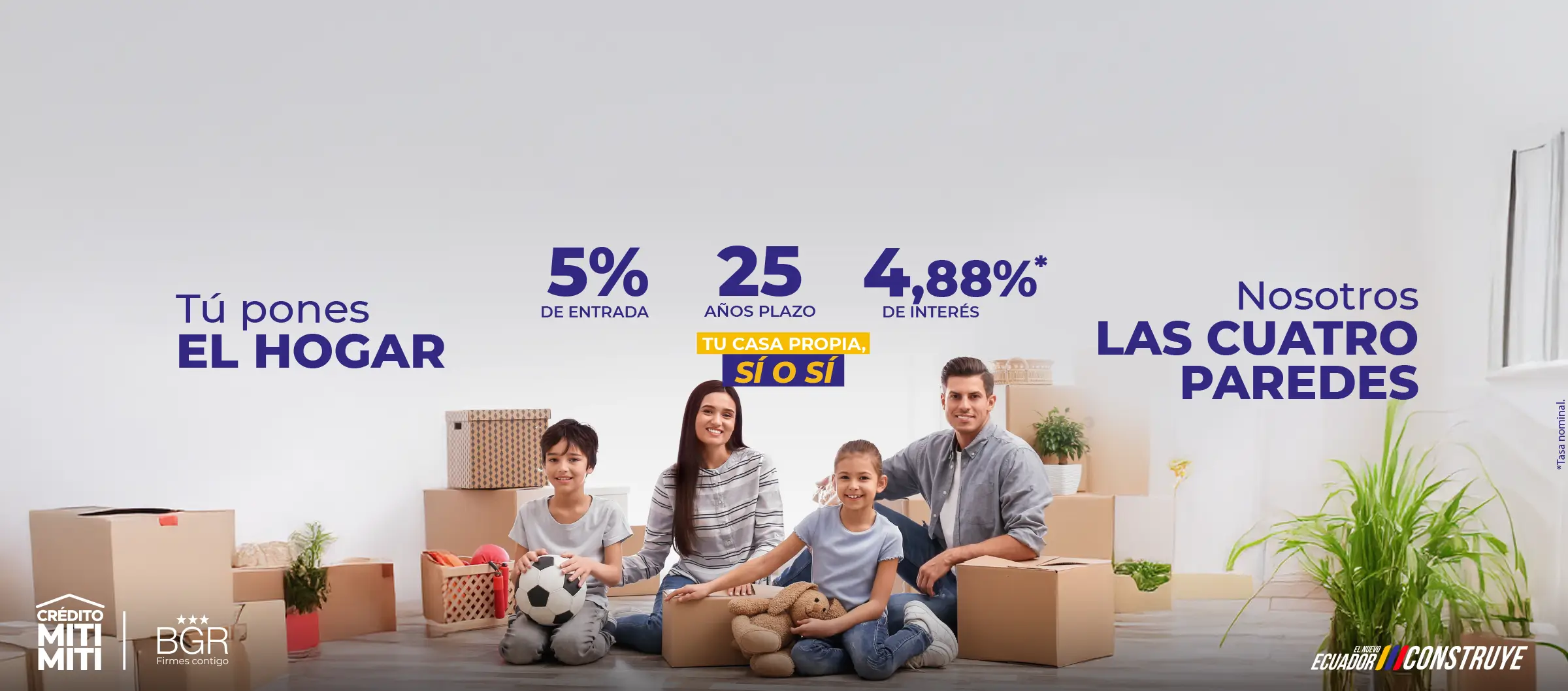 Crédito Miti Miti, tú pones el hogar y nosotros las paredes