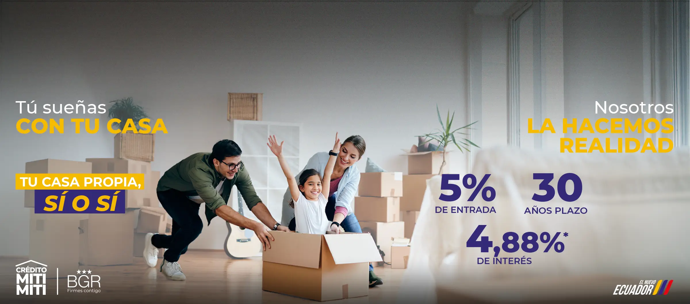 Crédito Miti Miti, tú pones el hogar y nosotros las paredes