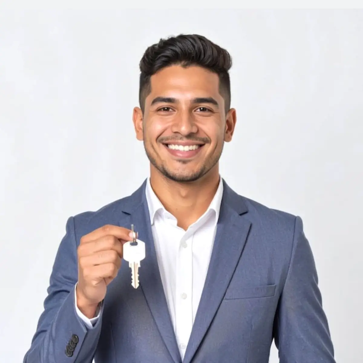 Hombre exponiendo las condiciones del crédito