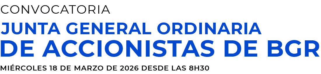 Convocatoria Junta General Ordinaria de Accionistas