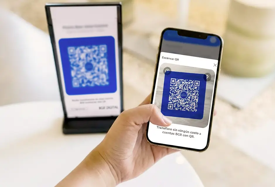 Transfiere con QR BGR